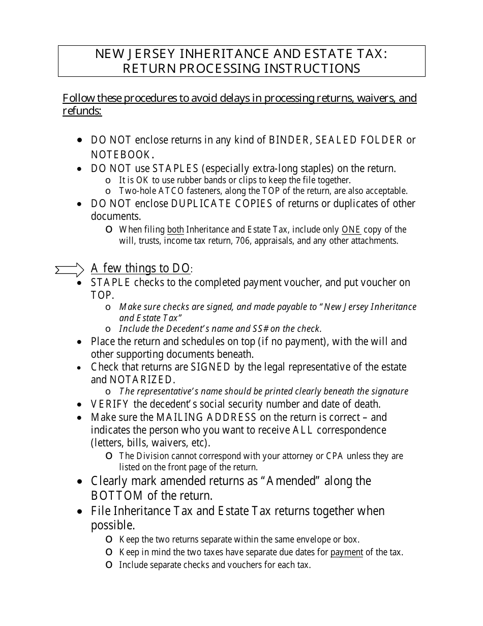 Form IT-R Inheritance Tax Resident Return - New Jersey, Page 7