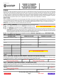 Document preview: Form REV-459B Consent to Transfer, Adjust or Correct Pa Estimated Personal Income Tax Account - Pennsylvania