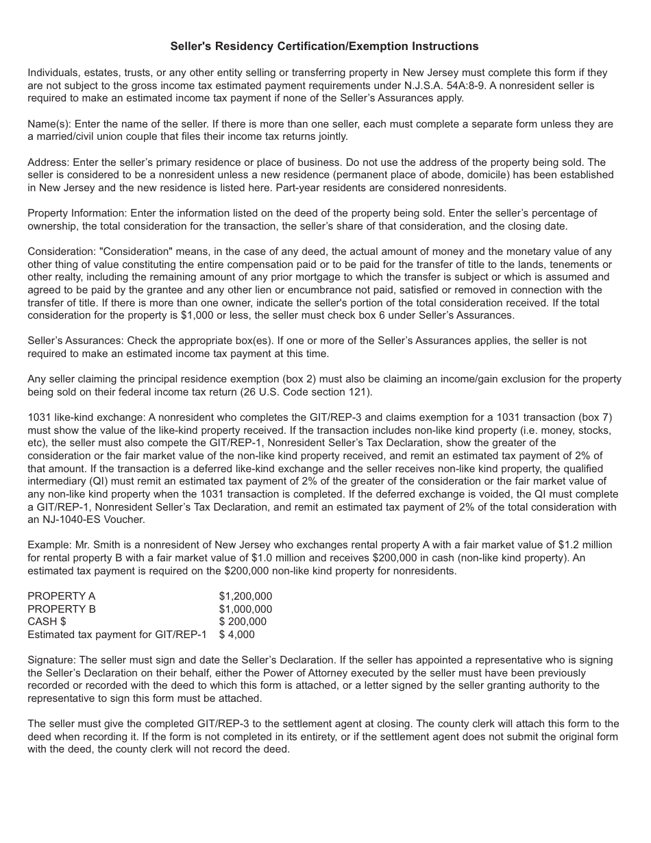 Form GITREP3 Fill Out, Sign Online and Download Fillable PDF, New