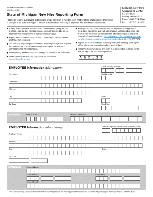 Form 3281  Printable Pdf