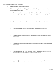 Form Pro Se3 The Defendant&#039;s Answer to the Complaint, Page 2