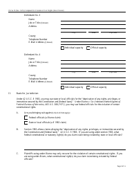 Form Pro Se15 Complaint for Violation of Civil Rights - Non-prisoner Complaint, Page 3