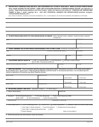 Form SOC341 Confidential Report - Not Subject to Public Disclosure - California, Page 2