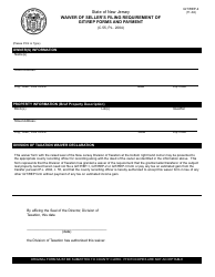 Form GIT/REP-4 Waiver of Seller&#039;s Filing Requirement of Git/Rep Forms and Payment - New Jersey