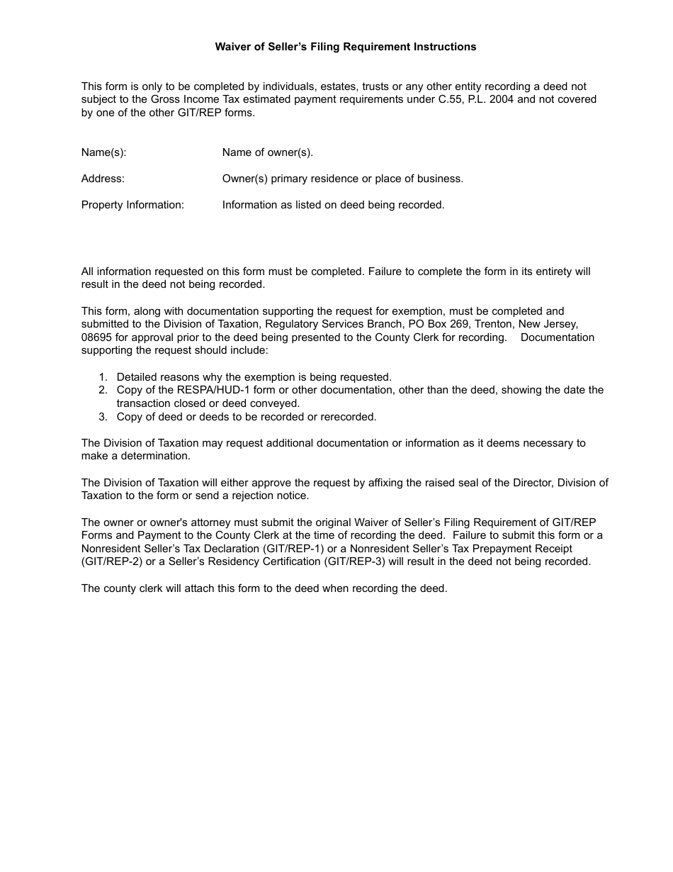 Form GIT/REP-4 - Fill Out, Sign Online and Download Fillable PDF, New ...