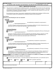 NRC Form 313A (AUD) Authorized User Training and Experience and Preceptor Attestation, Page 4