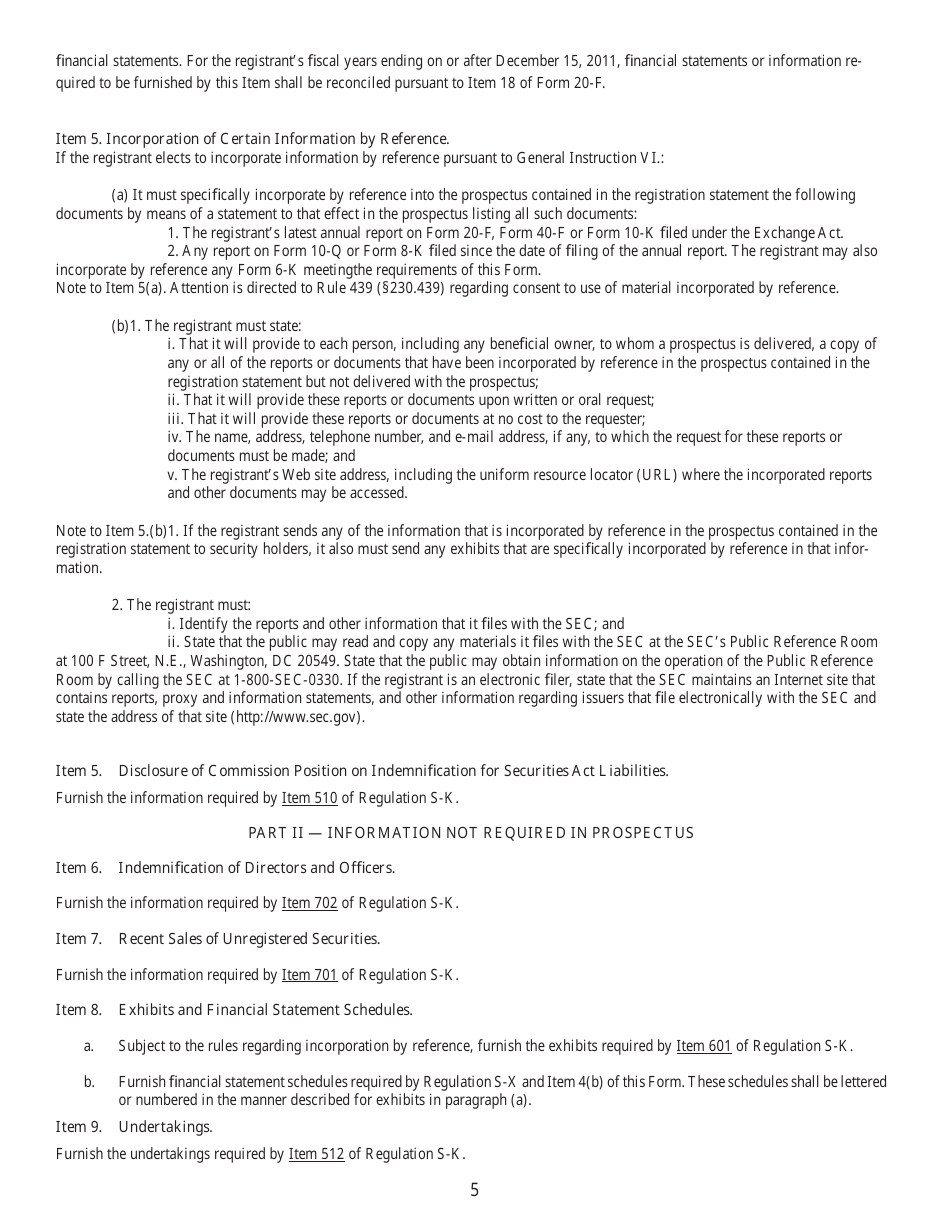 SEC Form 1981 (F-1) Registration Statement Under the Securities Act of 1933, Page 5