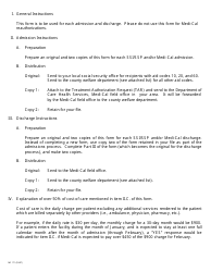 Form MC171 Medi-Cal Long-Term Care Facility Admission and Discharge Notification - California, Page 2