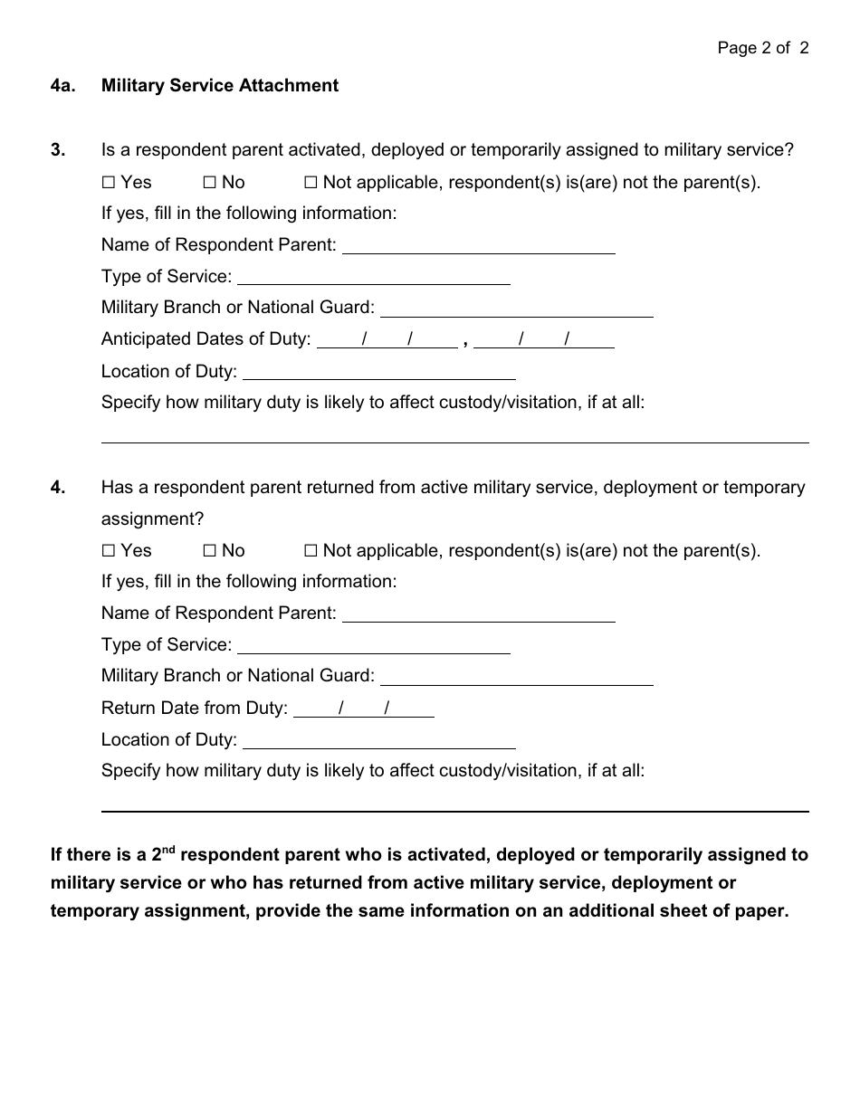 Form 40 Petition for Modification of an Order of Custody / Visitation - Nassau County, New York, Page 12