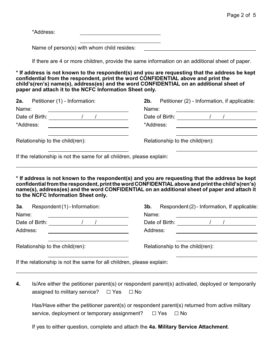 Form 40 Petition for Modification of an Order of Custody / Visitation - Nassau County, New York, Page 7