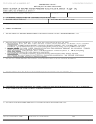 Document preview: Form SOC343 Investigation of Suspected Dependent Adult/Elder Abuse - California