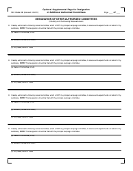 FEC Form 2 Statement of Candidacy, Page 2
