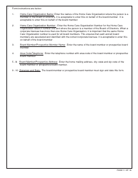 Form HCS281 Application Instructions for a Home Care Organization License - California, Page 11