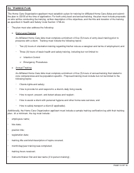 Form HCS281 Application Instructions for a Home Care Organization License - California, Page 15