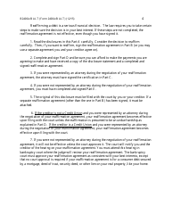 Form B2400A/B ALT &quot;Reaffirmation Agreement&quot;, Page 4