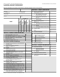 Form QR30 Calworks Budget Worksheet - California