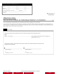 Document preview: Official Form 106DEC Declaration About an Individual Debtor's Schedules