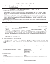 Document preview: Form AD22 Health Facility Minor Release Report - California