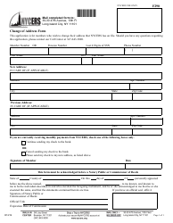 Document preview: Change of Address Form - New York City