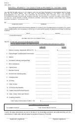 Document preview: Form PTD-SI 250 Real Property Tax Deduction Supplemental Income Form - New Jersey