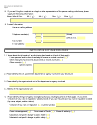 Form OSC-12 Disclosure of Information, Page 4