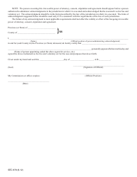 SEC Form 879 (10-M) Irrevocable Appointment of Agent for Service of Process, Pleadings and Other Papers by Non-resident General Partner of Broker or Dealer, Page 2