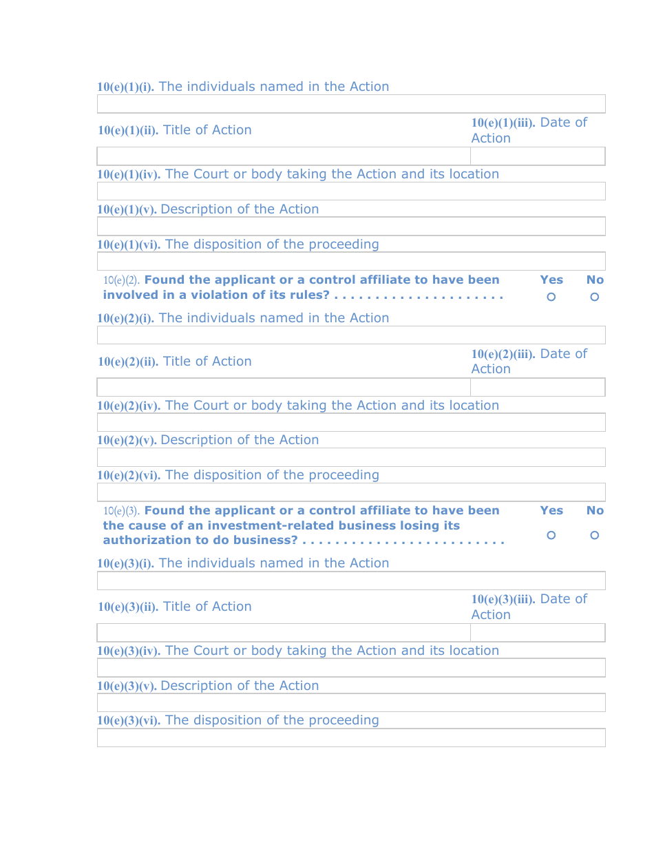 SEC Form 1528 (TA-1) Uniform Form for Registration as a Transfer Agent and for Amendment to Registration Pursuant to Section 17a of the Securities Exchange Act of 1934, Page 12