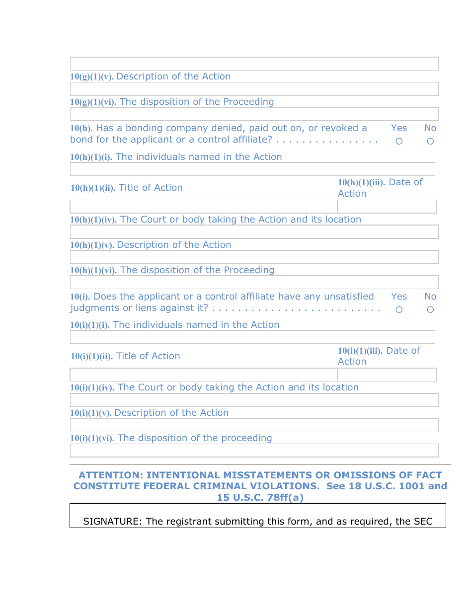 SEC Form 1528 (TA-1) Uniform Form for Registration as a Transfer Agent and for Amendment to Registration Pursuant to Section 17a of the Securities Exchange Act of 1934, Page 14