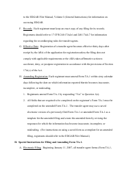 SEC Form 1528 (TA-1) Uniform Form for Registration as a Transfer Agent and for Amendment to Registration Pursuant to Section 17a of the Securities Exchange Act of 1934, Page 19
