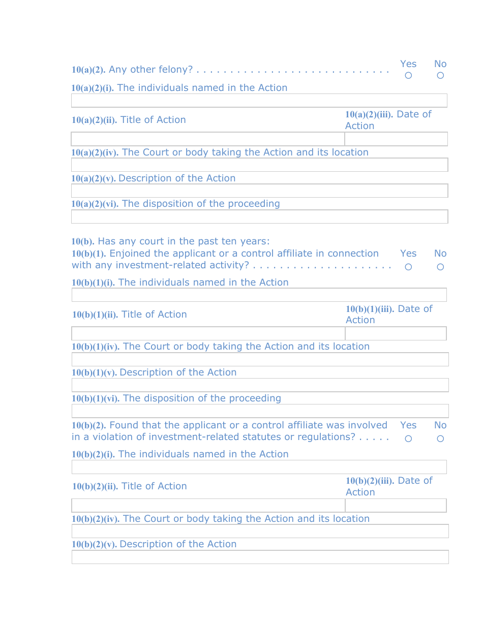 SEC Form 1528 (TA-1) Uniform Form for Registration as a Transfer Agent and for Amendment to Registration Pursuant to Section 17a of the Securities Exchange Act of 1934, Page 7