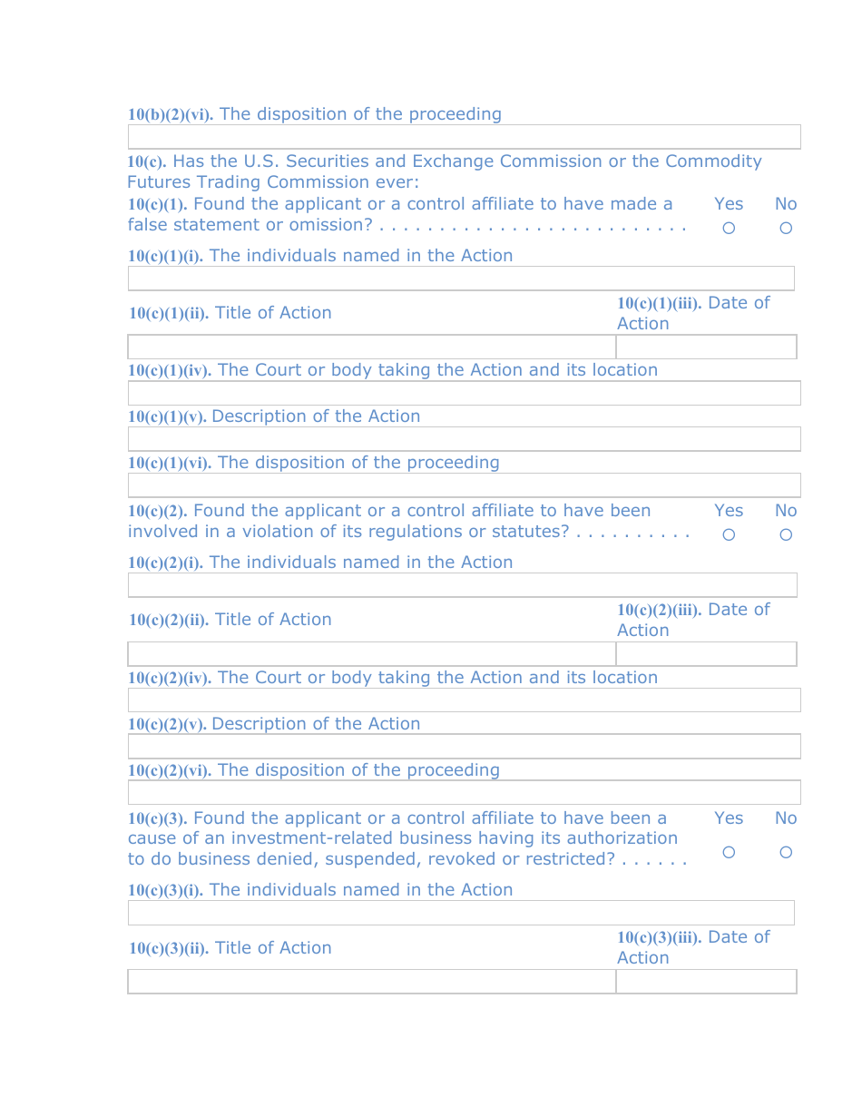 SEC Form 1528 (TA-1) Uniform Form for Registration as a Transfer Agent and for Amendment to Registration Pursuant to Section 17a of the Securities Exchange Act of 1934, Page 8