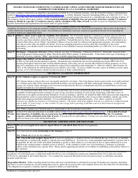 VA Form 40-10007 Application for Pre-need Determination of Eligibility for Burial in a VA National Cemetery, Page 2