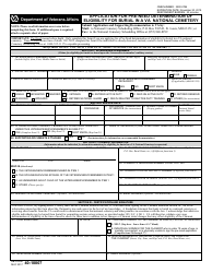 Document preview: VA Form 40-10007 Application for Pre-need Determination of Eligibility for Burial in a VA National Cemetery