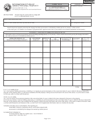 Document preview: Form 103-O Information Return of Owned Personal Property - Indiana