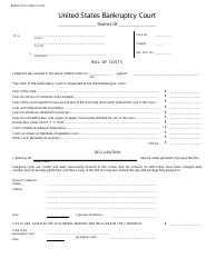 Document preview: Form B2630 Bill of Costs