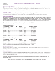 OTC Form 454-N Simplified Nontaxable Affidavit - Oklahoma, Page 3