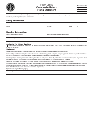 Document preview: Form CRFS Composite Return Filing Statement - Massachusetts