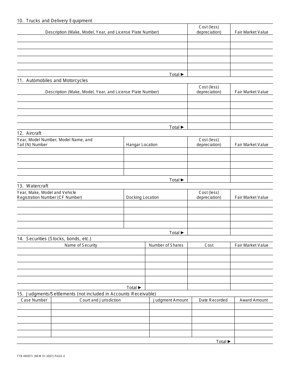 Form FTB4905BE Offer in Compromise for Business Entities Booklet - California, Page 10