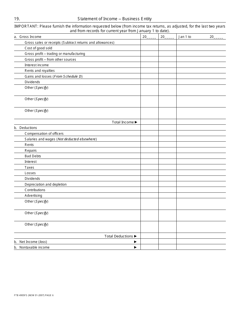 Form FTB4905BE Offer in Compromise for Business Entities Booklet - California, Page 12