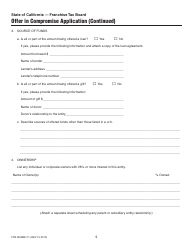 Form FTB4905BE Offer in Compromise for Business Entities Booklet - California, Page 5