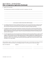 Form FTB4905BE Offer in Compromise for Business Entities Booklet - California, Page 6