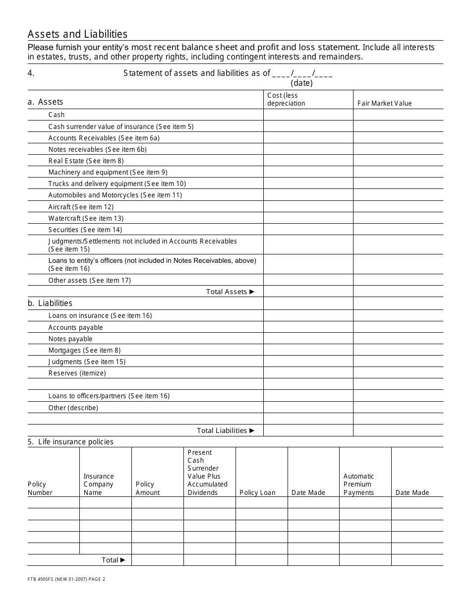 Form FTB4905BE Offer in Compromise for Business Entities Booklet - California, Page 8