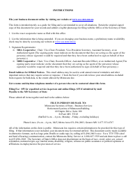 Minnesota Cooperative Amendment to Articles - Minnesota, Page 2