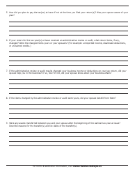 Form PA-12508 Non-requesting Spouse Information Request for Innocent Spouse Review - Pennsylvania, Page 2
