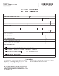 Document preview: Form DR1317 Child Care Contribution Tax Credit Certification - Colorado