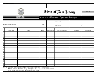 Form OMF-11 Terminal Operator Report - New Jersey, Page 2