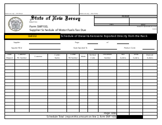 Form SMF-10 Supplier of Motor Fuels Report - New Jersey, Page 16