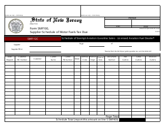 Form SMF-10 Supplier of Motor Fuels Report - New Jersey, Page 8