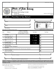 Form MFA-10 Floorstock Tax Return - New Jersey