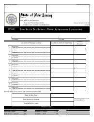 Form MFA-10 Floorstock Tax Return - New Jersey, Page 3